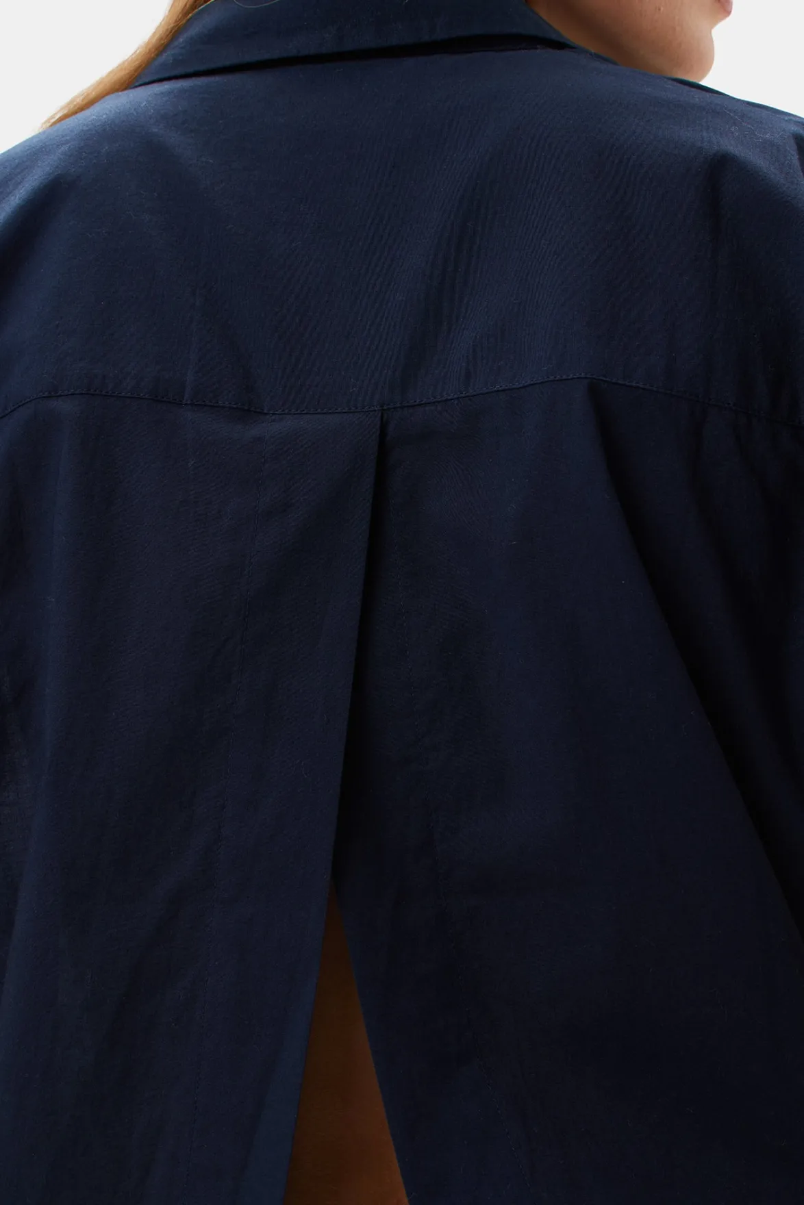 Tops|Clearance^Amour Vert Renata Full Placket Blouse NavyBlue