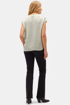 Blouses & Shirts|Tops^Amour Vert Ren Recycled Sateen Blouse MintGreen