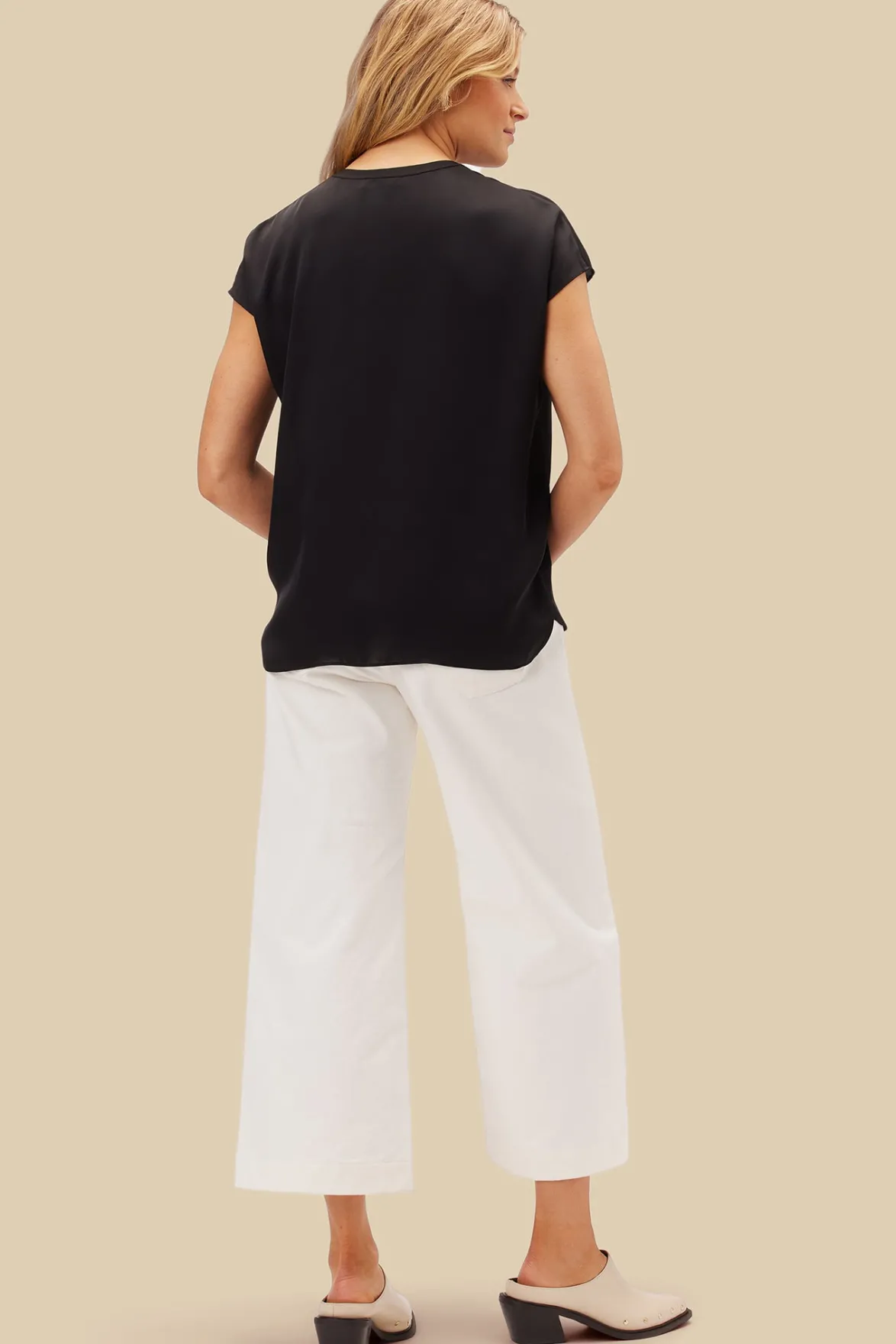 Blouses & Shirts|Tops^Amour Vert Ren Recycled Sateen Blouse Black