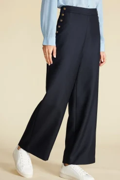 Pants^Amour Vert Sailor Wide Leg Trouser NavyBlue