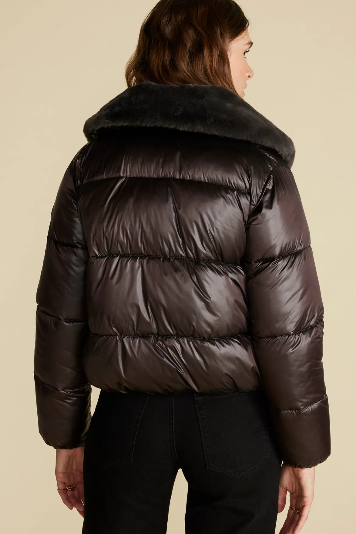 Jackets & Outerwear^Amour Vert Save the Duck Mireille Puffer Jacket BrownBlack