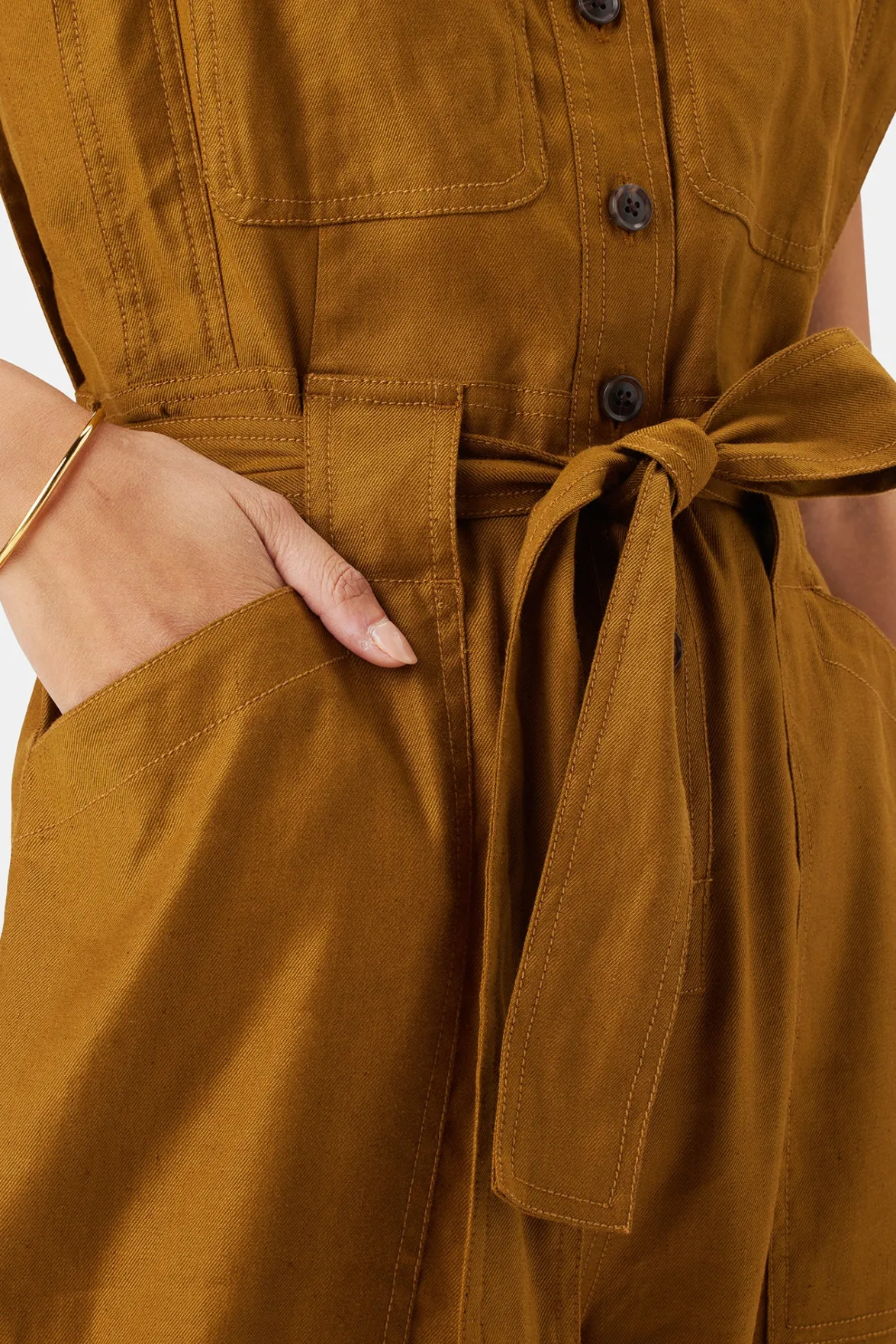Jumpsuits|Clearance^Amour Vert Sienna Femme Fete Stretch Jumpsuit SpiceBrown