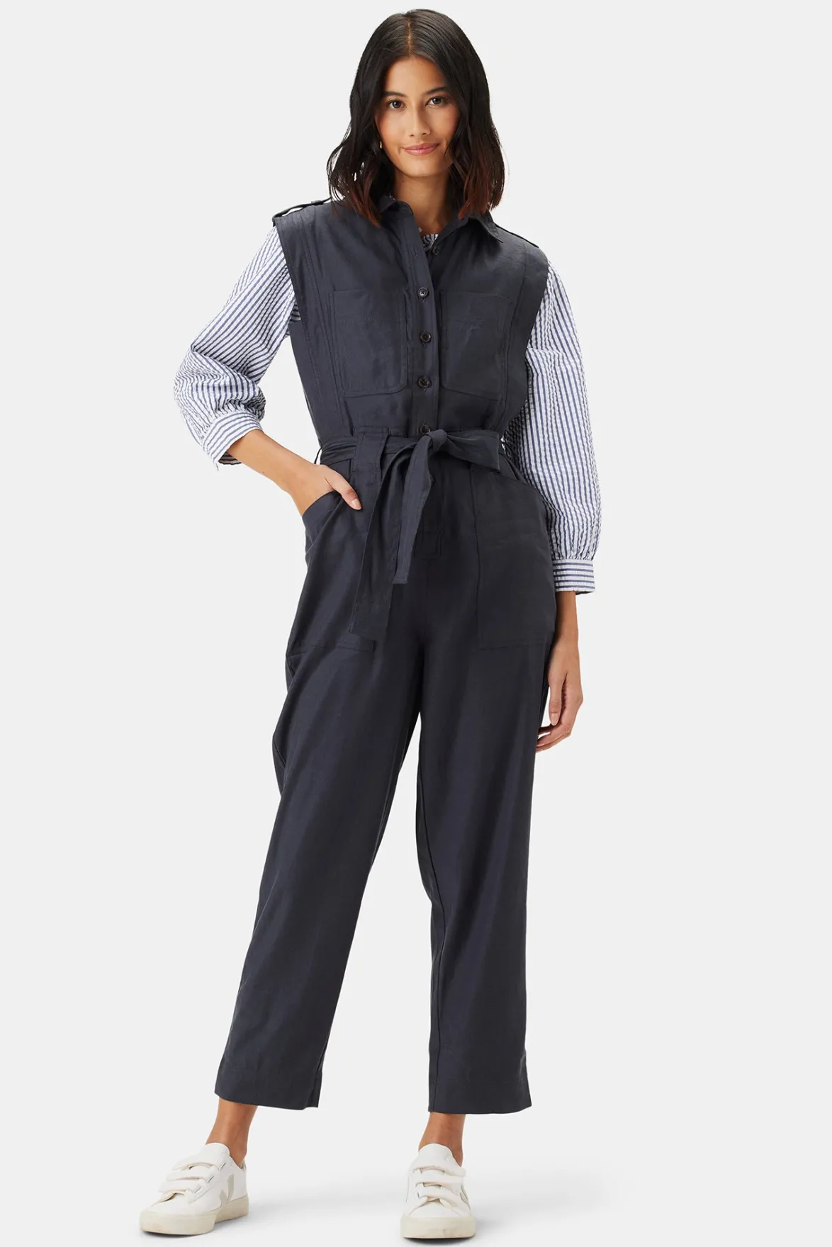Jumpsuits|Clearance^Amour Vert Sienna Femme Fete Stretch Jumpsuit PewterGrey