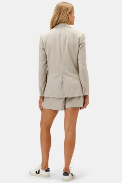Clearance^Amour Vert Slim Tobie Blazer SanDiegoStripeNatural
