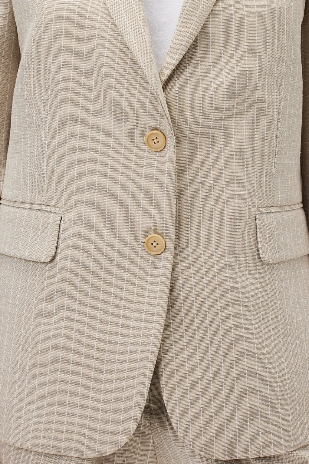 Clearance^Amour Vert Slim Tobie Blazer SanDiegoStripeNatural