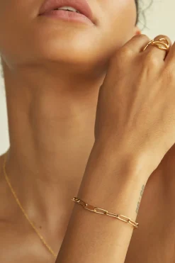 Jewelry^Amour Vert SOKO Delicate Ellipse Bracelet Gold