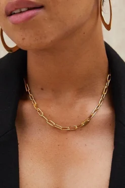 Jewelry^Amour Vert SOKO Delicate Ellipse Collar Necklace Gold