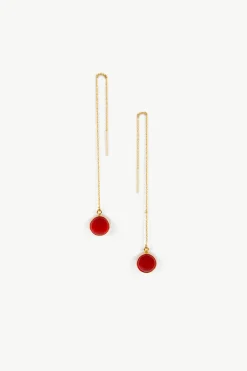 Jewelry^Amour Vert SOKO Umbro Chain Threader Earrings GoldandCrimson