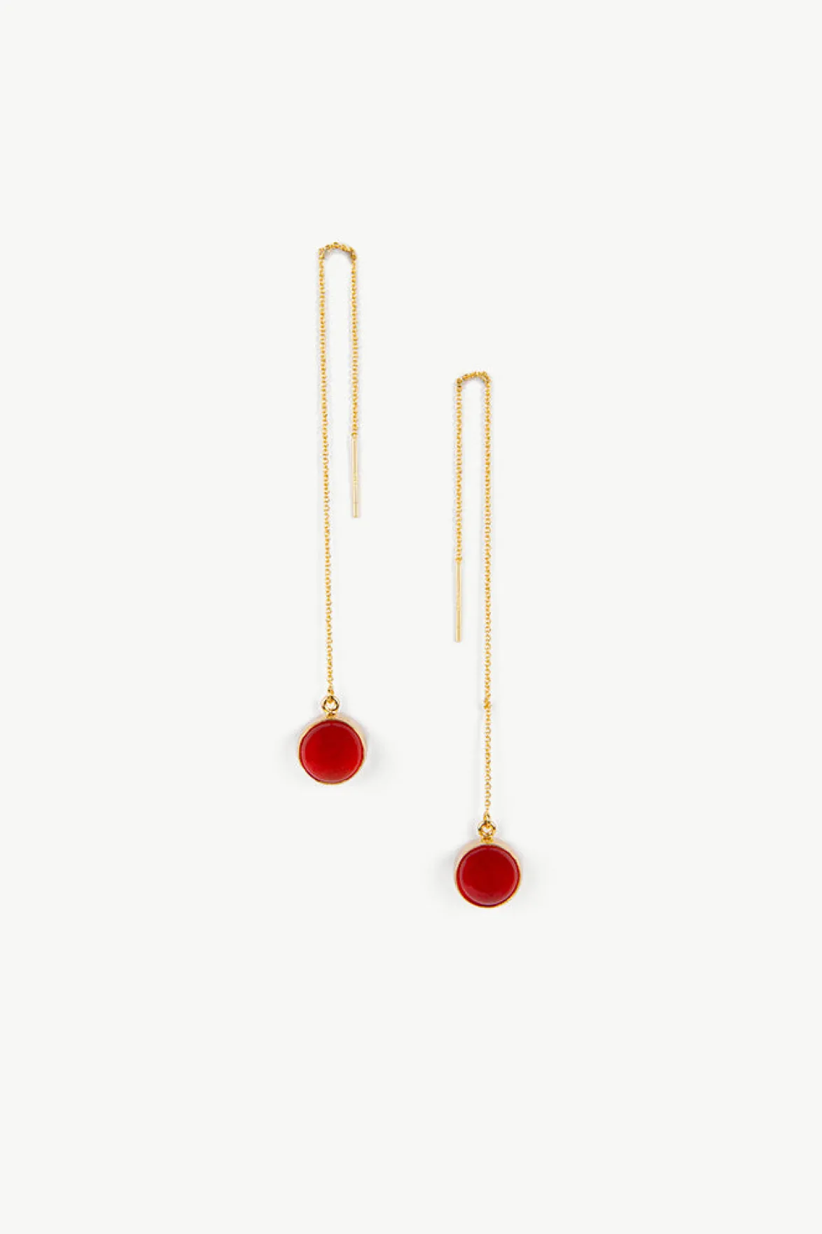 Jewelry^Amour Vert SOKO Umbro Chain Threader Earrings GoldandCrimson