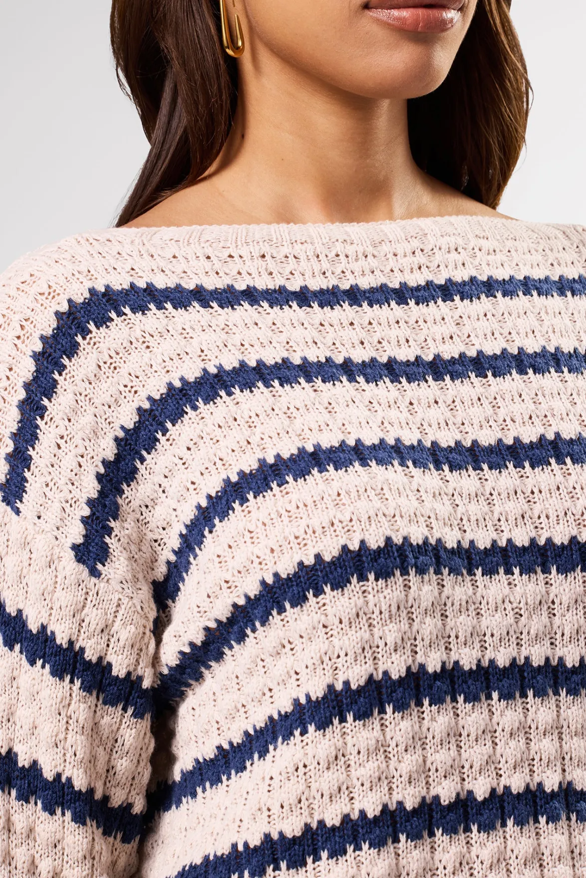 Sweaters & Cardigans|Clearance^Amour Vert Stripe Novelty Sweater OatNavyStripe
