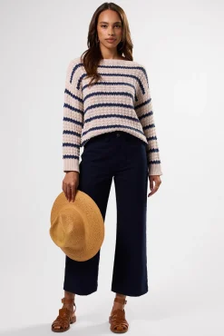 Sweaters & Cardigans|Clearance^Amour Vert Stripe Novelty Sweater OatNavyStripe