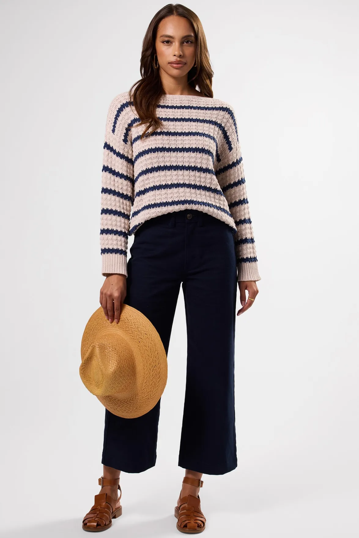 Sweaters & Cardigans|Clearance^Amour Vert Stripe Novelty Sweater OatNavyStripe
