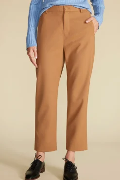 Pants^Amour Vert Taper Tailored Ankle Trouser Camel