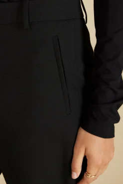 Pants^Amour Vert Taper Tailored Ankle Trouser Black