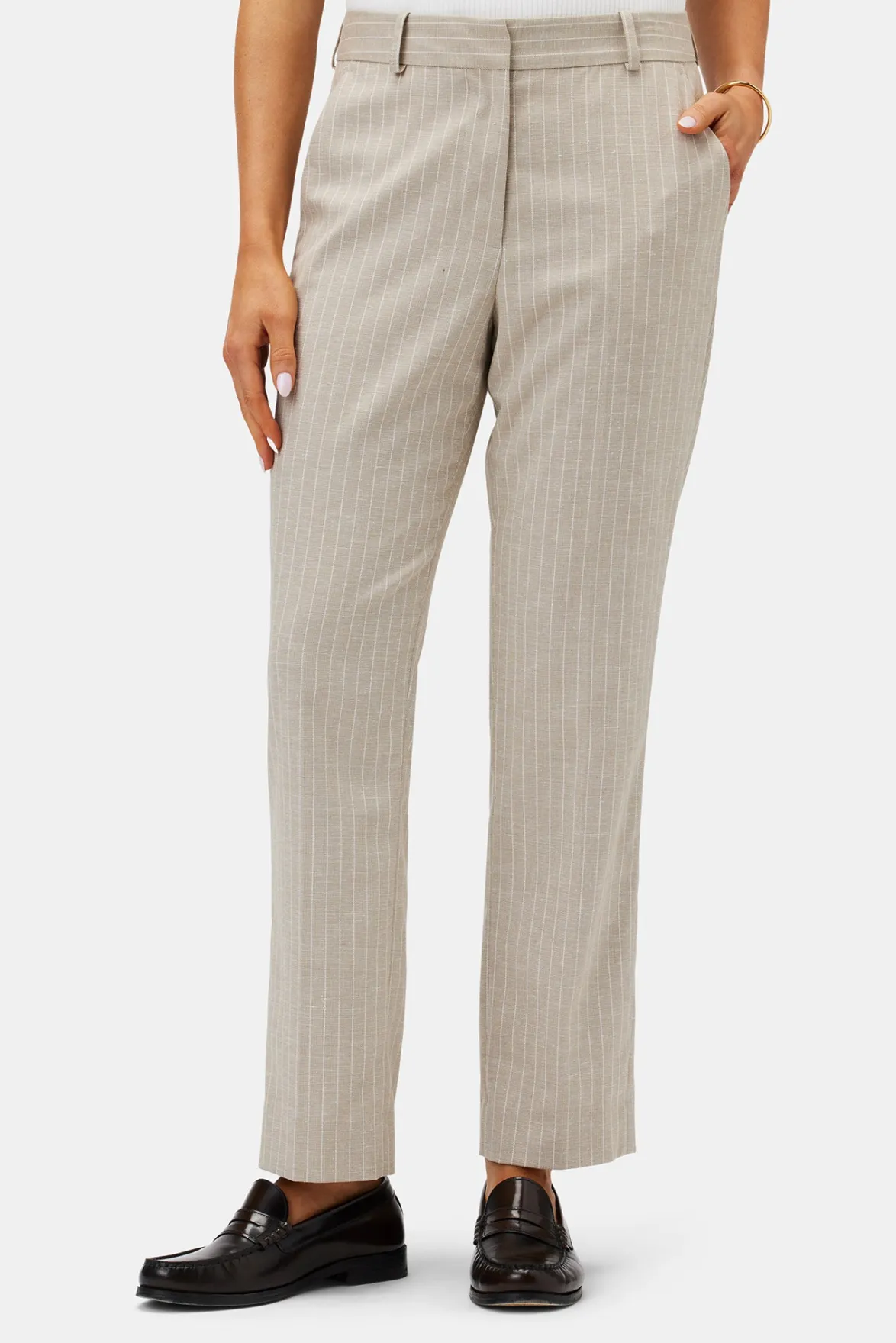 Pants|Clearance^Amour Vert Taper Trouser SanDiegoStripeNatural