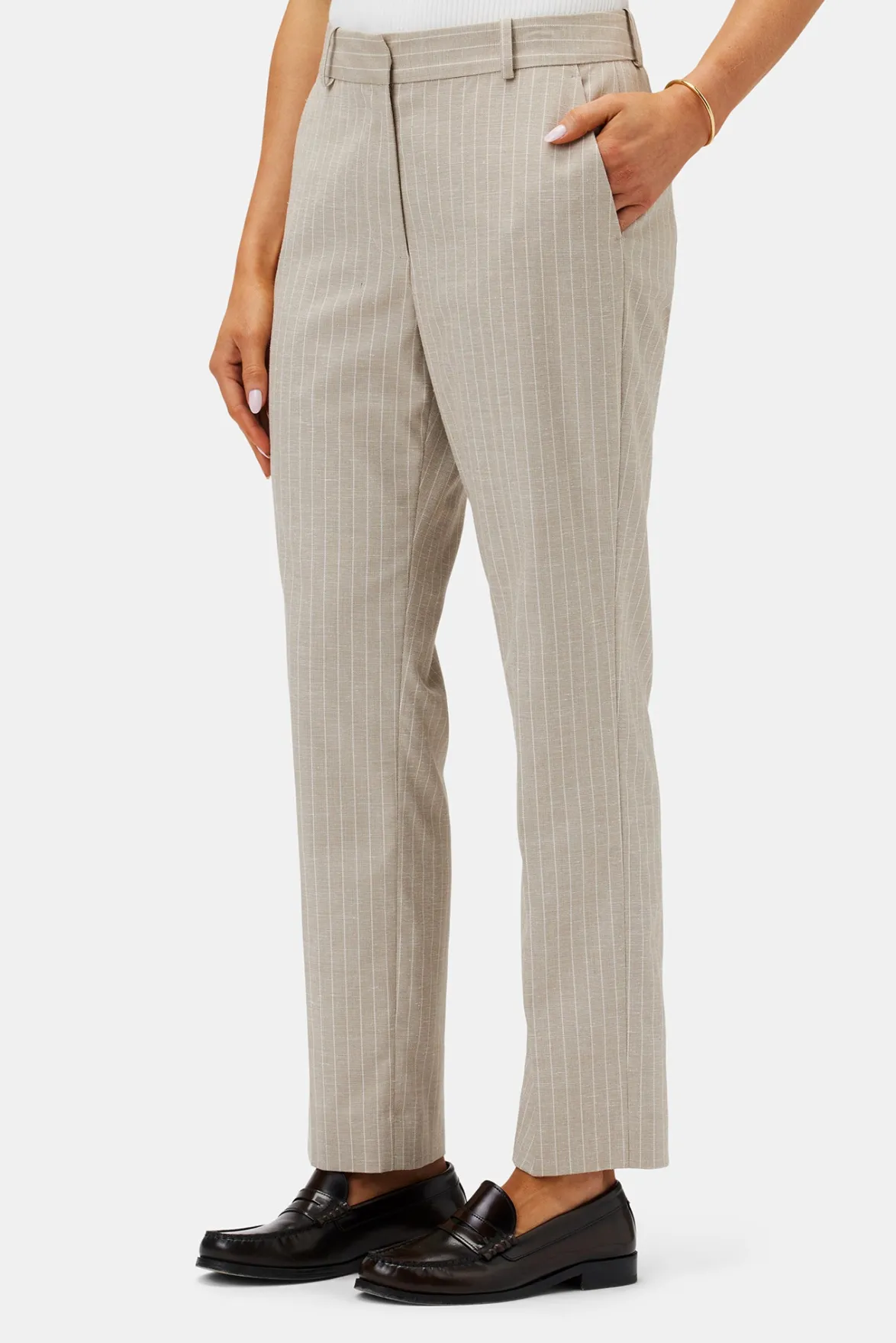 Pants|Clearance^Amour Vert Taper Trouser SanDiegoStripeNatural