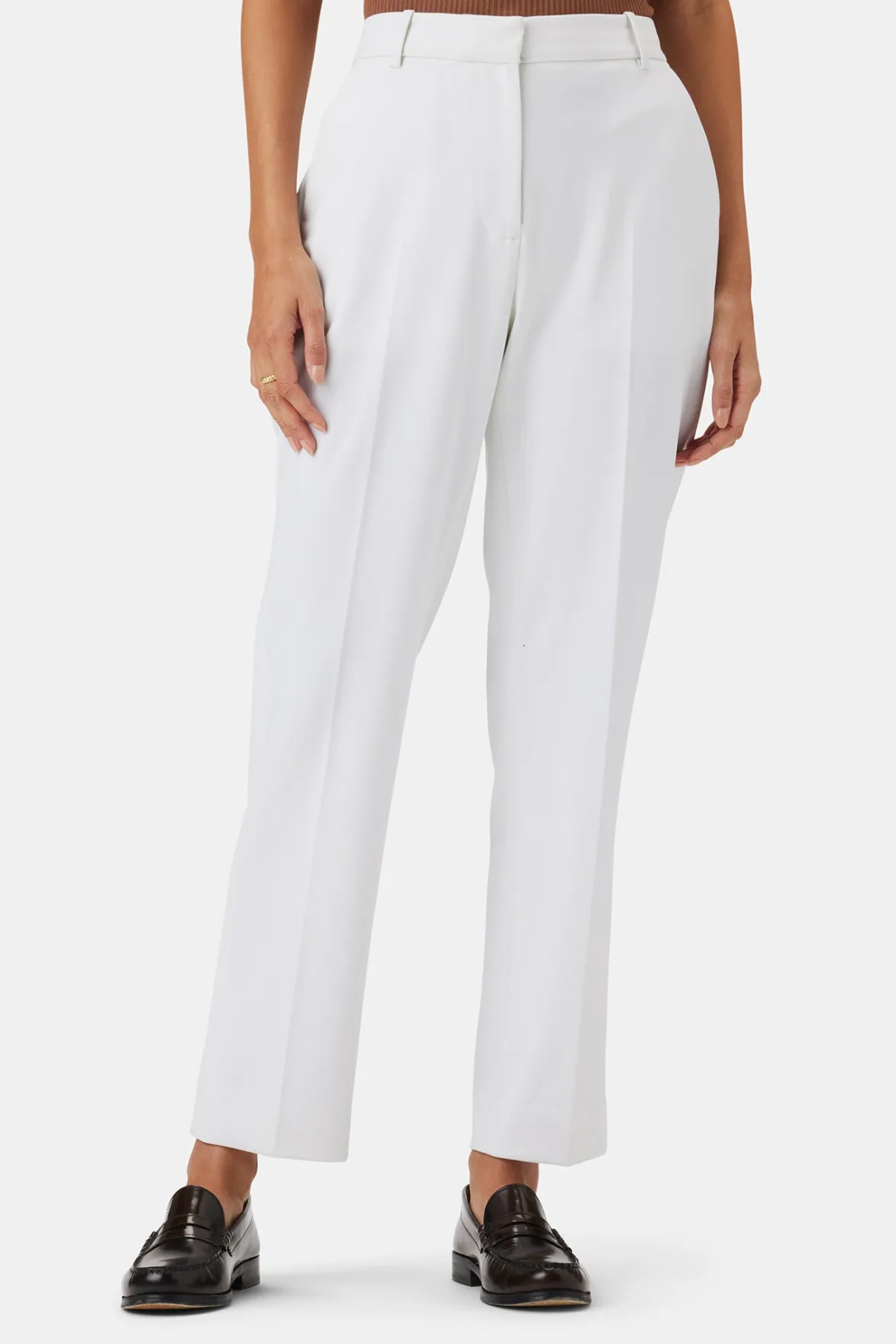 Pants|Clearance^Amour Vert Taper Trouser White