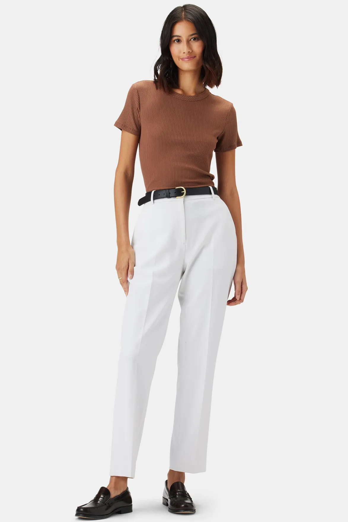 Pants|Clearance^Amour Vert Taper Trouser White