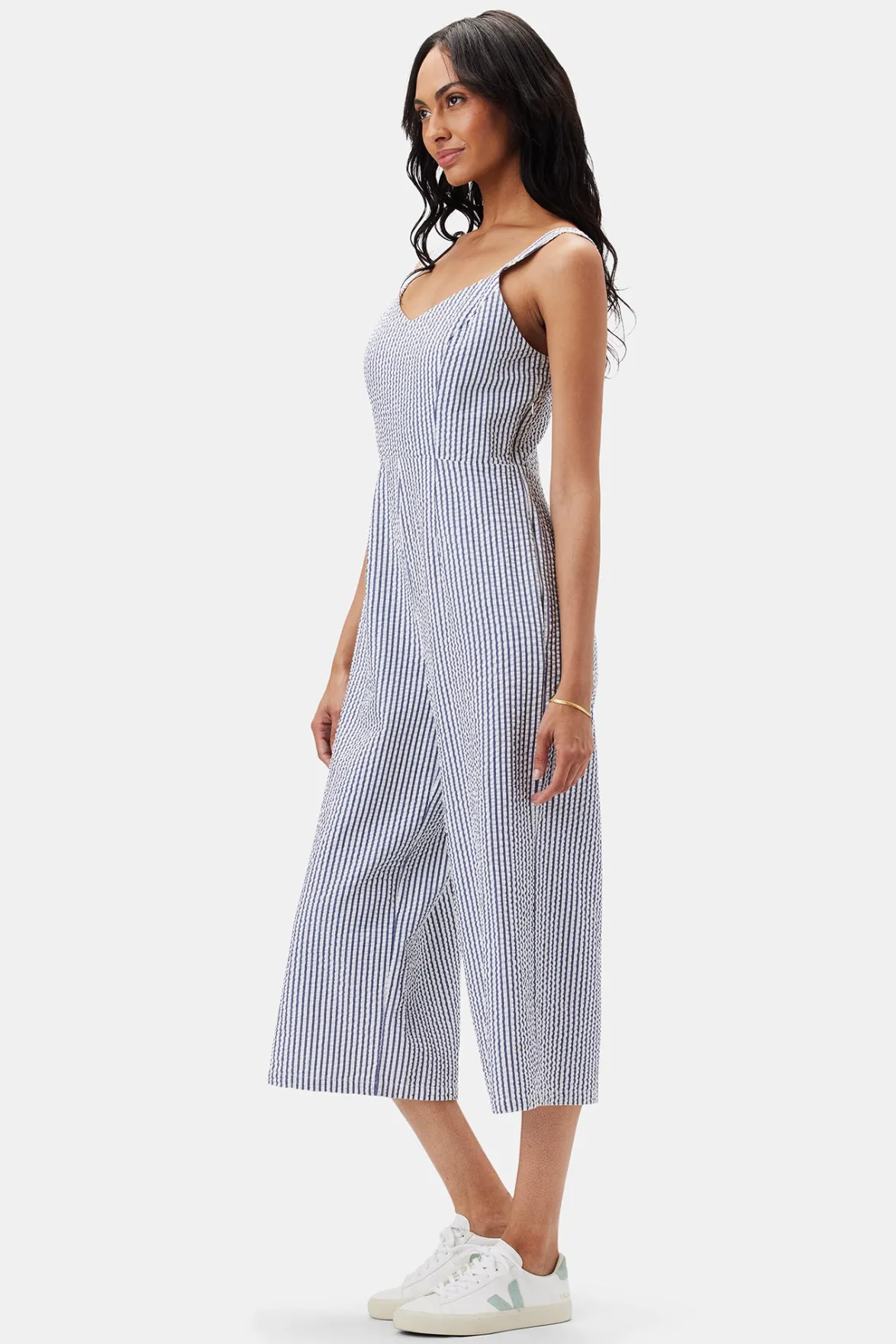 Jumpsuits|Clearance^Amour Vert Taya Seersucker Jumpsuit BrittanyStripeBlue