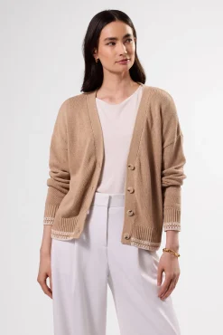 Sweaters & Cardigans|Clearance^Amour Vert Texture Cardigan BiscottiIvory