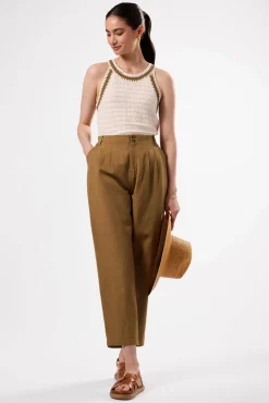 Tops|Clearance^Amour Vert Texture Halter IvoryElm