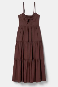 Dresses|Clearance^Amour Vert Tie Front Dress Espresso