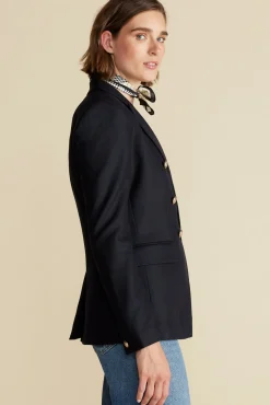 Jackets & Outerwear|Clearance^Amour Vert Tobie Double Breasted Blazer DarkNavyBlue