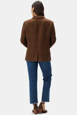 Jackets & Outerwear|Clearance^Amour Vert Tobie Single Breasted Blazer RustPlaid
