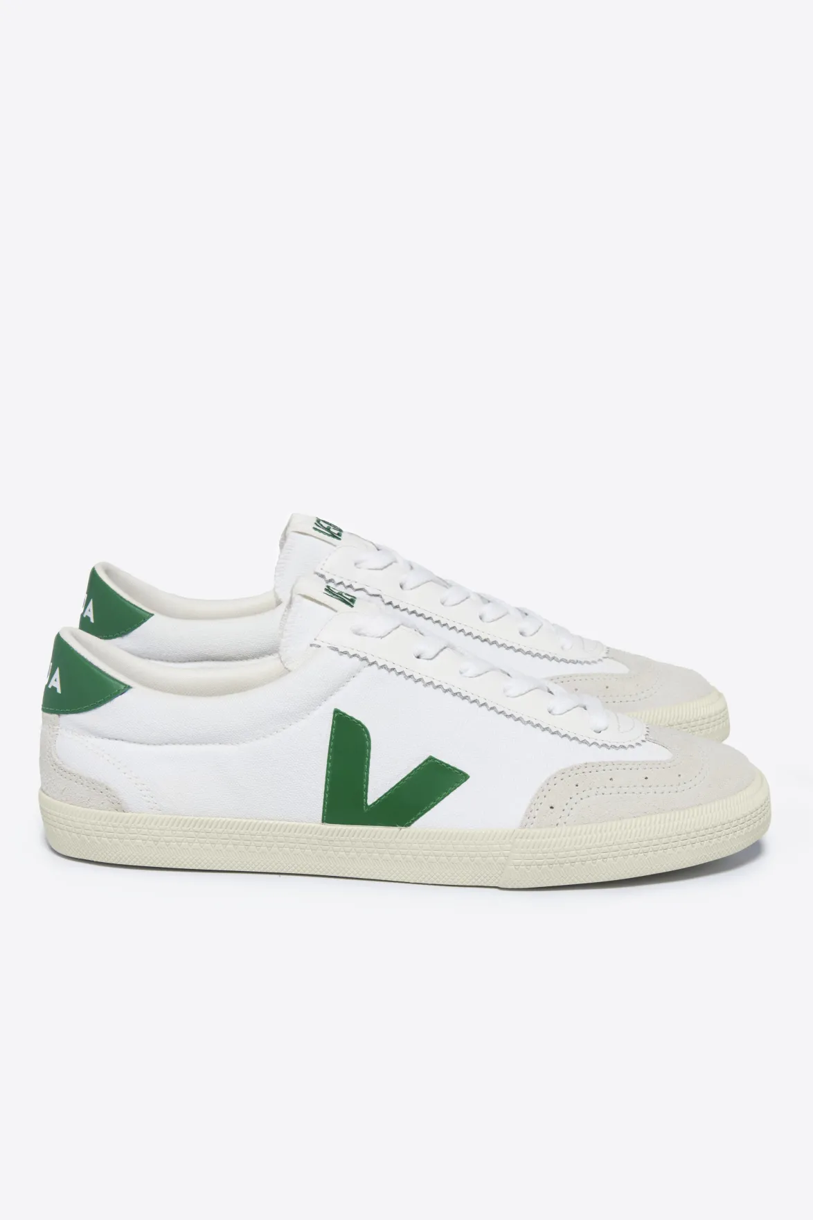 Shoes^Amour Vert Veja Volley Canvas Sneaker WhiteEmeraude