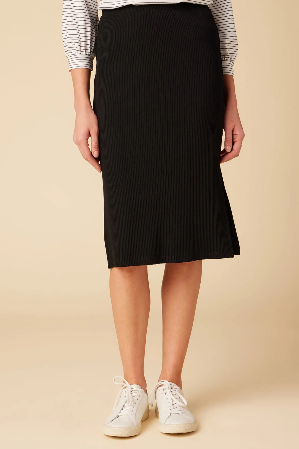 Skirts|Clearance^Amour Vert Vindy Paris Rib Skirt Black