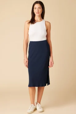 Skirts|Clearance^Amour Vert Vindy Paris Rib Skirt Ocean