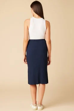 Skirts|Clearance^Amour Vert Vindy Paris Rib Skirt Ocean