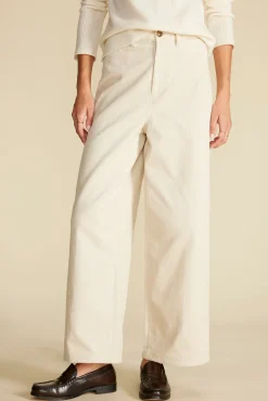 Pants|Clearance^Amour Vert Wide Leg Utility Corduroy Pant Ivory