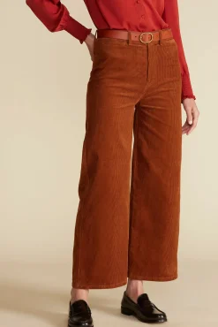 Pants|Clearance^Amour Vert Wide Leg Utility Corduroy Pant AlmondBrown