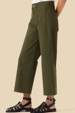 Pants|Clearance^Amour Vert Wide Leg Utility Pant CallaGreen
