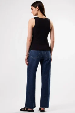 Tops|Clearance^Amour Vert Zoe Deep V Tank Black