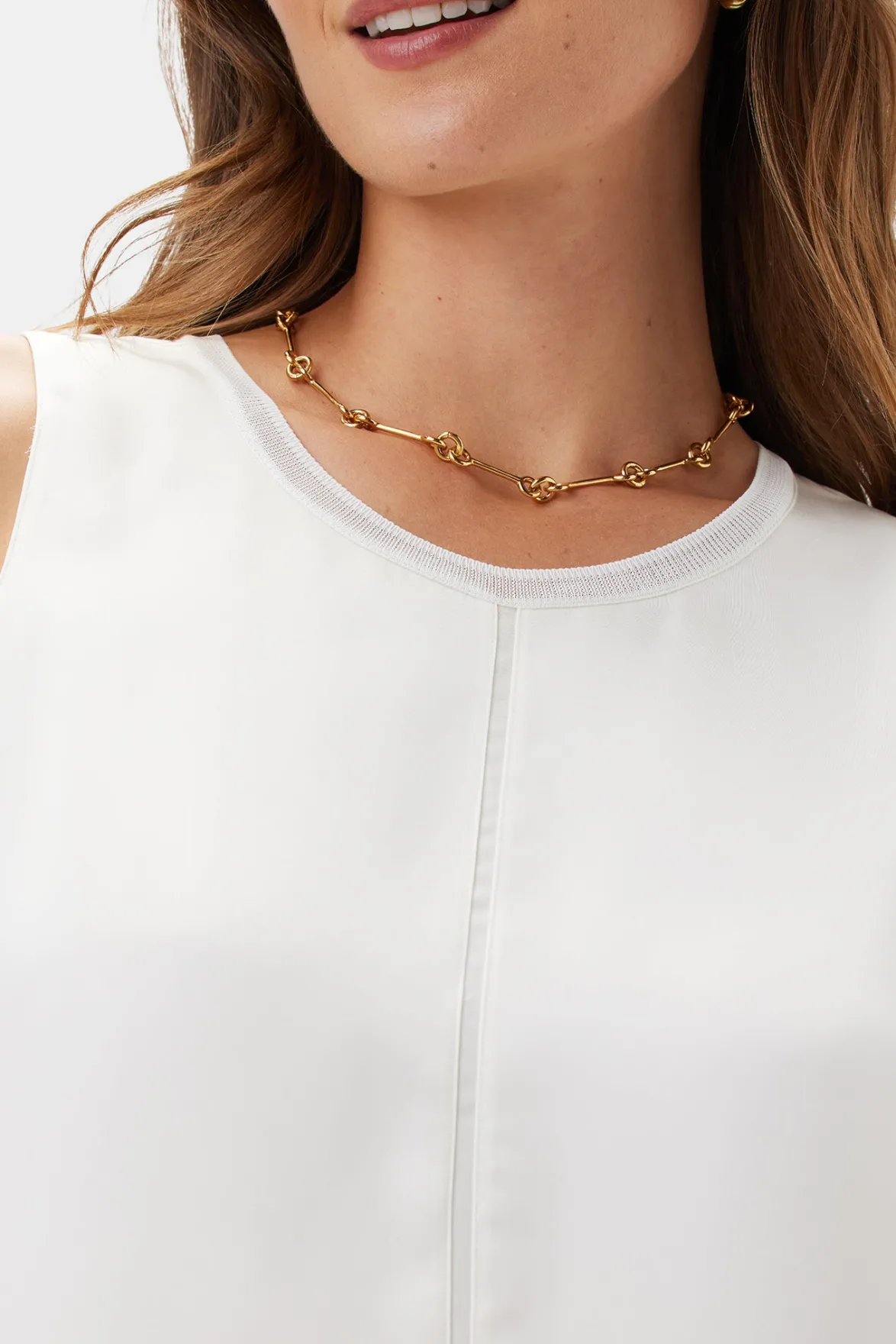 Tops|Clearance^Amour Vert Zola Doubled Tank Ivory