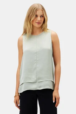Tops|Clearance^Amour Vert Zola Doubled Tank MintGreen