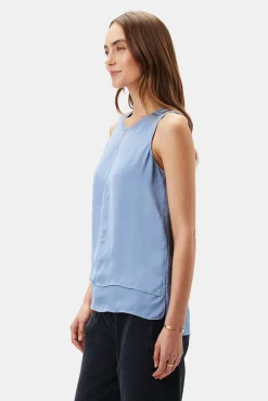 Tops|Clearance^Amour Vert Zola Doubled Tank HorizonBlue
