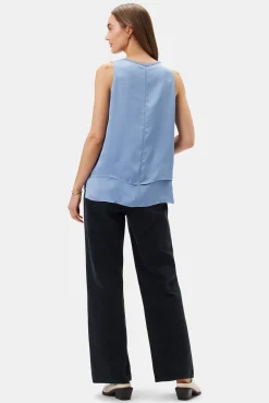 Tops|Clearance^Amour Vert Zola Doubled Tank HorizonBlue